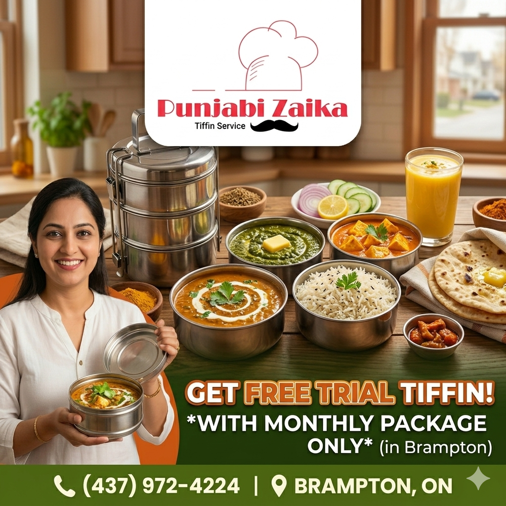 Punjabi Zaika free trial tiffin promo banner
